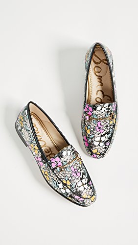 Image of Sam Edelman Womens Loraine Loafer Bright Multi /Black Retro Floral Print Snake /Nappa 12 M