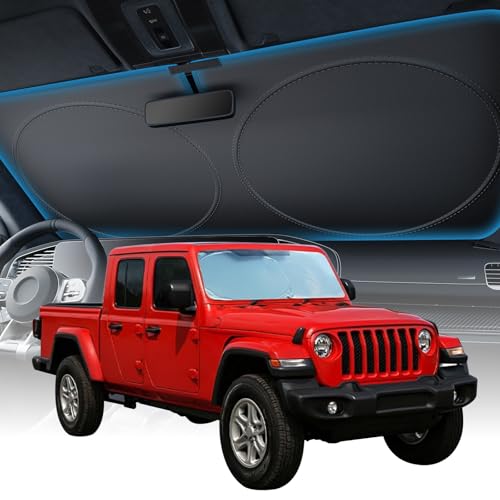 2025 Upgraded Zanch Car Front Windshield Sun Shade - Ultimate UV Protection & Heat Reduction|Innovative No Light Leakage Technology|Foldable Design for Jeep/Toyota, XSmall(60''x21'') by Zanch - Used condition - US$15.35
