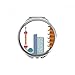 China Architecture TV Tower Landmark Pattern Hand Compact Mirror Round Portable Pocket Glass