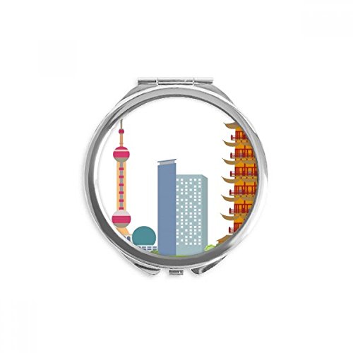 Miroir de poche de maquillage portable rond pour corriger votre teint sans encombrement