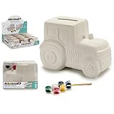 Pincello S3605121 Hucha, 9.2 X 9 X 13 Cm, Tractor, Multicolor, 9.2 X 9 X 13