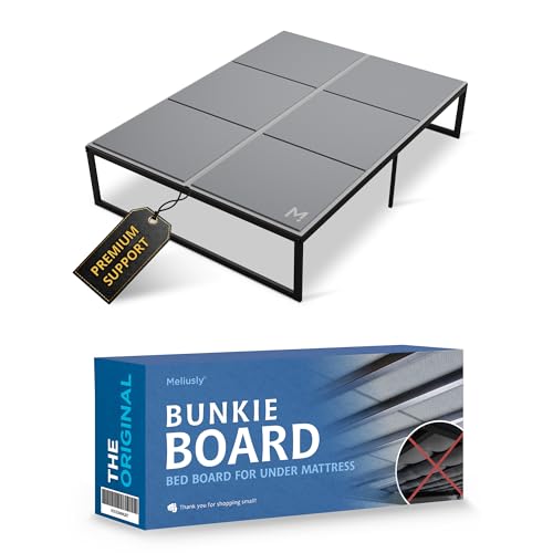 Meliusly Low Profile Bunkie Board Queen Size (60x80) - Non-Slip...