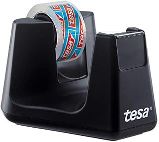 Tesa Easy Cut Smart Dozownik Taśmy, Czarny, 9,7 x 8,2 x 6,71 cm; 81,65 g