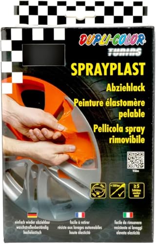 DUPLI-COLOR 388118 Set Sprayplast schwarz seidenglänzend 2x400 ml