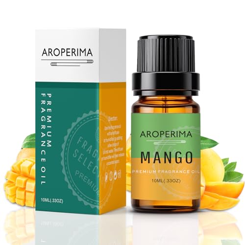 AROPERIMA Mango Fragrance Oil, Premium Grade Scented Oil for Aroma Diffusers, Perfume, Candle and Soap Making - 10ml