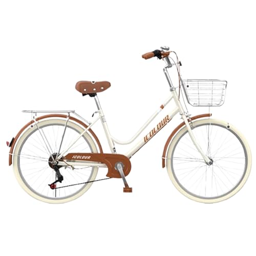 シティサイクル ベージュ 前カゴ付き　26インチ Mixte City シティサイクル・ママチャリ 26インチ | イエローハット