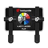 BODYPRIDE Premium Lazy Laces Flat [ 12 Farben ] Elastische Schnellverschluss - Schnürsenkel ohne Binden | Schnellschnürsystem für Sneaker, Air Jordan, Chucks, Kinderschuhe, Senioren | 120 cm (Schwarz)