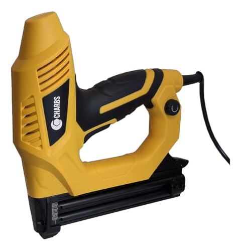 Grampeador e Pinador Elétrico F15 e grampo de 8 a 16mm Profissional 220V Com 100 Pinos F15 e 400 Gra