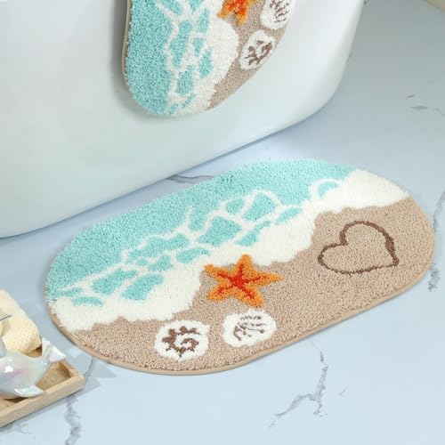 Image of Roseate Shore Super Soft Anti Skid (40x60 cm) Super Absorbent Mats Microfibre 2000 GSM Mat for Bathroom /Bedroom /Kitchen /Door Mat /Floor Mat (Pack of 1)