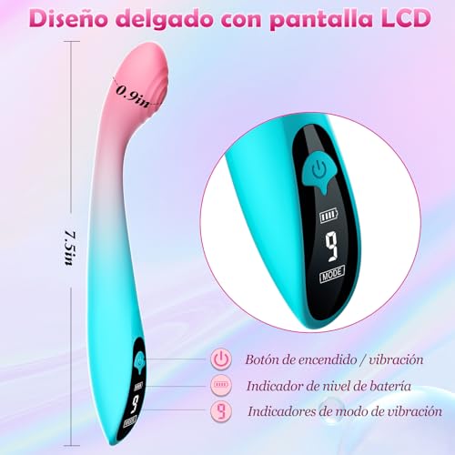 Miniatura 5 de Sex Toýs Vibrador Femenino - Consolador Vibrador Para Mujeres Y Parejas, Set De Juguetes Eróticos Masculinos Gay Liver Gate Plug Con 9 Patrones De Vibración, Estimulador Del Clítoris Y Punto G