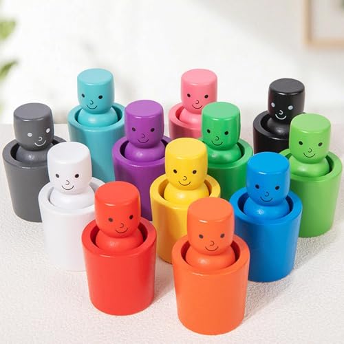 Jeu de classification des couleurs en gobelets empilables pour enfant