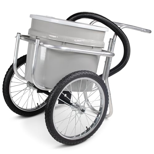 Smart Carts Water Cart - 20 Gallon Portable Watering System with Large 20' Wheels