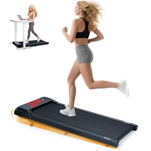 AiQInu Tapis Roulant Elettrico con Inclinazione 5%, Tapis Roulant Salvaspazio, Walking Pad con...