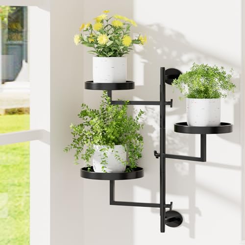 Gaoymsym Rotating Window Plant Shelves Plant...