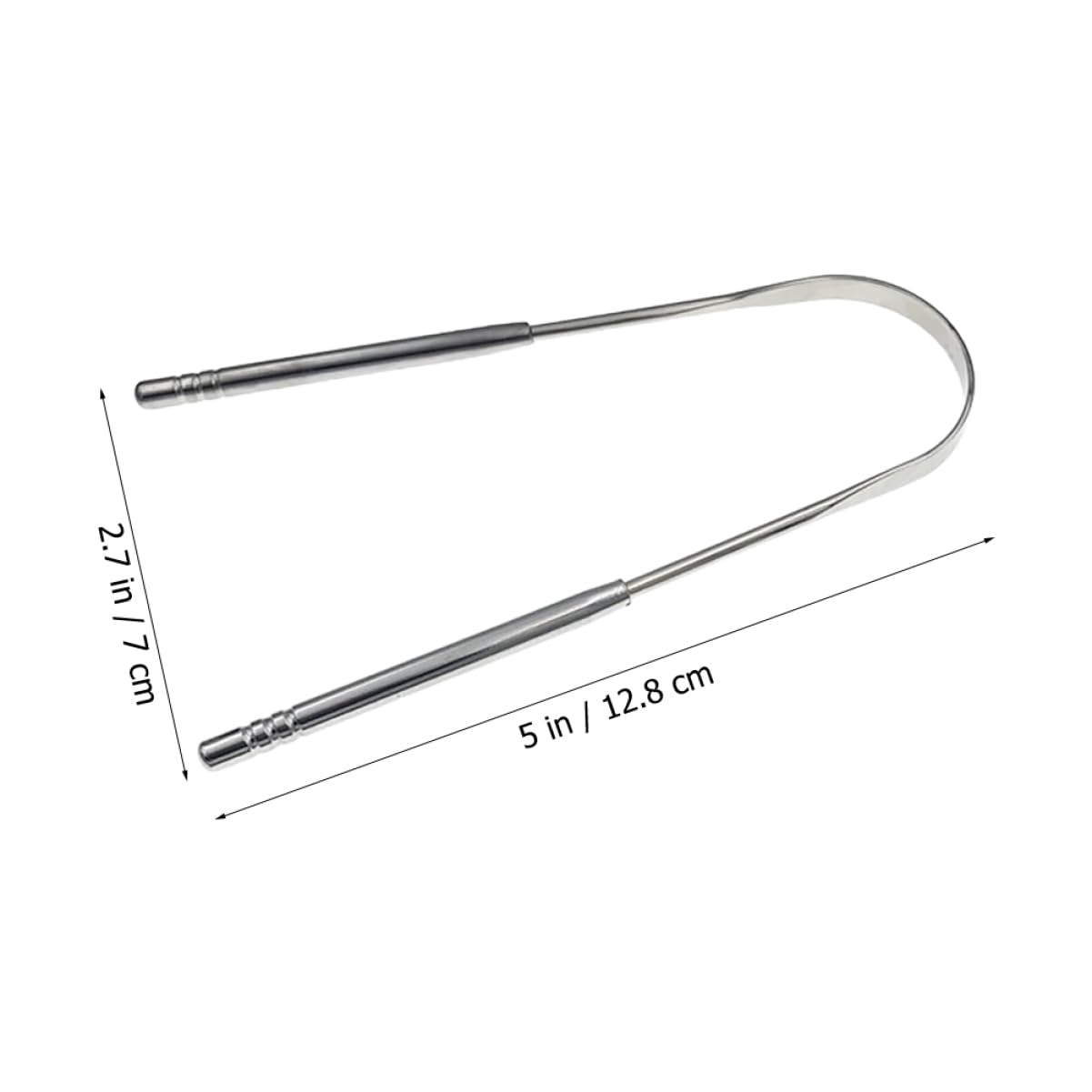 ERINGOGO 2Pcs Tongue Cleaners Portable Tongue Scrapers for Adults Curved Design Oral Care Tools for Fresh Breath and Improved Oral Health Safe and Durable with Convenient Storage Case