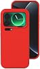 Funda a prueba de caídas para Xiaomi 17Pro Max/17/17Pro, silicona líquida con protección contra golpes, acabado mate anti-amarillento, rojo 1