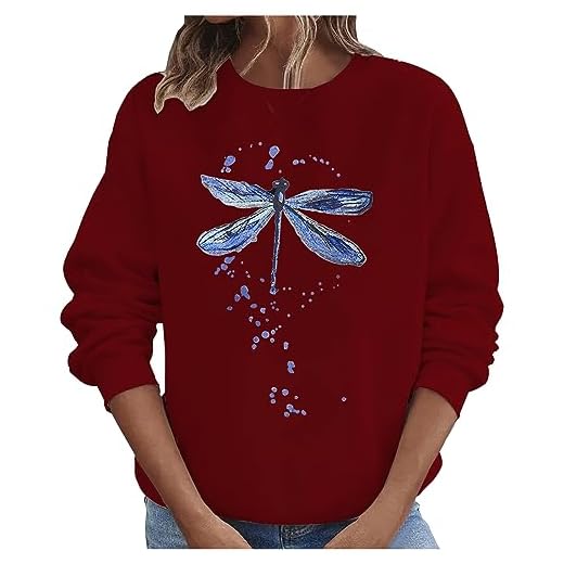 2025 Femmes Sweat sans Capuche Oversize Pull Femme Chic Et Elegant Imprimé à Motif de Cœur Sweats Décontracté Sweats Chaud Streetwear Veste Sport Casual Hoodie Sweat-Shirt Pulls Leger Pas Cher