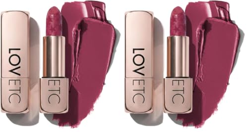 Image of LOVETC Moisture Shine Satin Lipstick, Transfer-Proof, After Hours, 4g (Pack of 2)