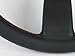 Personal 6497.35.2090 Neo Grinta Steering Wheel- DIA: 350mm, Blk Leather Grip, Blk coated Al