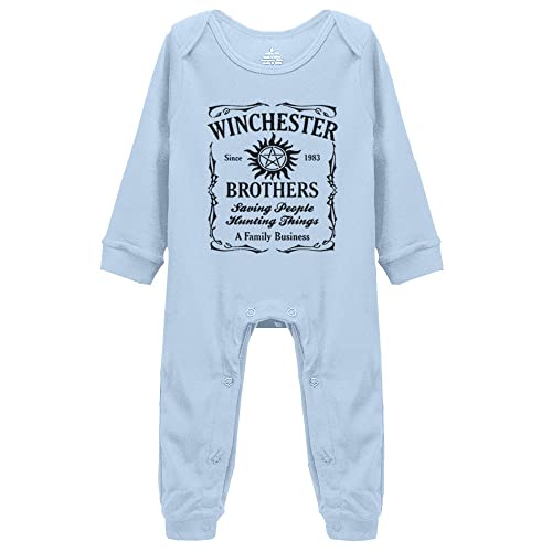 Saving People Hunting Things Supernatural Baby Long Sleeve Playsuit Newborn Bodysuit Outfit Clothes
