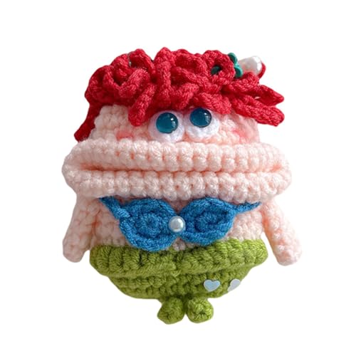 Yatchen Furry Case for AirPods Pro 3,Funny Cute 3D Cartoon Plush Kawaii Sausage Mouth Mermaid Fluffy Soft Warm for AirPods Pro 3rd Generation Carrying Charging Box with Keychain Protector