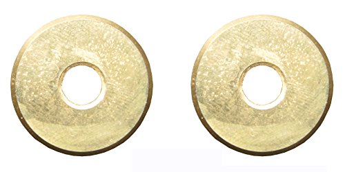 2Piece Tungsten-Carbide Tile Cutter Replacement Cutting Wheel 7/8-Inch, Premium Quality Standard (5000m Ceramic Tiles Cutting Capacity), Titanium Coated, Tile Cutting Wheel 22mm 2-Pack by FITOOL - Used condition - CA$11.27
