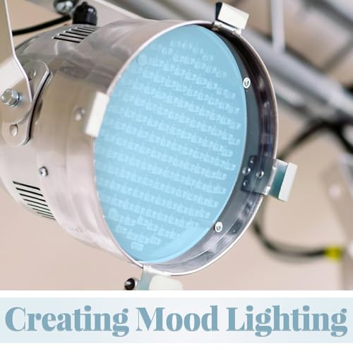 Filtro redondo difusor azul océano resistente al calor para corregir luz led VALICLUD 4