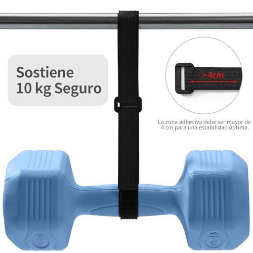 Miniatura 5 de Trilancer Cinta Sujeta Cables Reutilizables 5m X 2cm Con 25 Hebillas, Bridas Negras Ajustables Para Gestión Y Organizador De Cables, Cortable A Medida, Negro