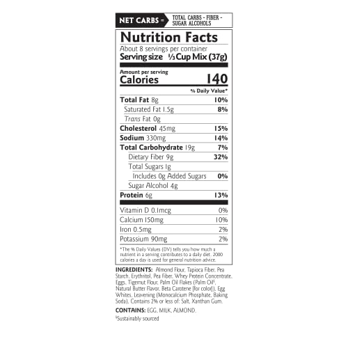 Keto Pancake & Waffle Mix By Birch Benders, Low-Carb, High Protein, Grain-Free, Gluten-Free, Low Glycemic, Keto-Friendly, Made With Almond, Coconut & Cassava Flour, Just Add Water, 3 Pack (10Oz Each) #TOP6