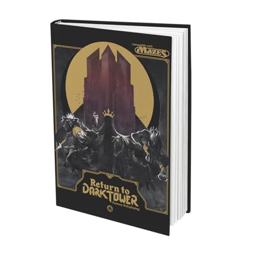 Return to Dark Tower - Fantasy Roleplaying, Hardcover RPG Book, Roleplay in The Four Kingdoms