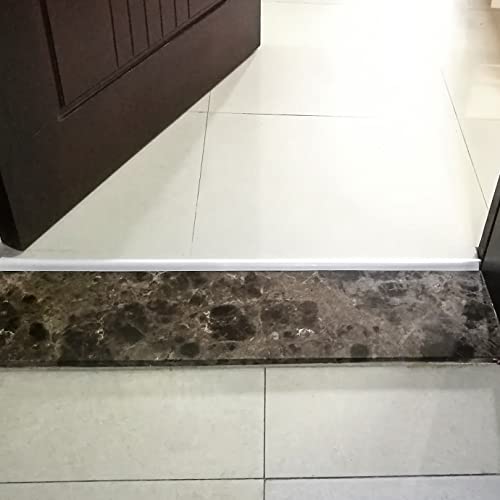 Under Door Draft Blocker Draught Excluder Self-Adhesive Rubber Door Bottom Seal Strip Under Door Sweep Weather Stripping Door Gap Stopper Soundproofing Noise Insulation 39" Long (White) #TOP5