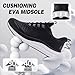 Men's Orthopedic Breathable Running Shoes: Comfort Plantar Fasciitis Heel Spurs Arch Support Orthotic Lightweight Athletic Sneakers, Supportive Gym Training Fashion Wear Walking Shoes Black Size 10.5