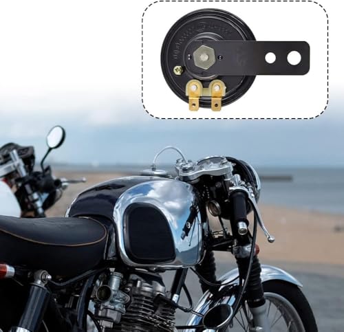 2 Stück Hupe 12v Laut Melodie, Motorrad Hupe 12v Extrem Laut, Universal Horn, für Roller Motorrad Dreirad Pocket Bikes(Schwarz)
