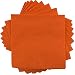 JAM Paper Medium Lunch Napkins - 6 1/2" x 1/2" - Orange - 50/Pack