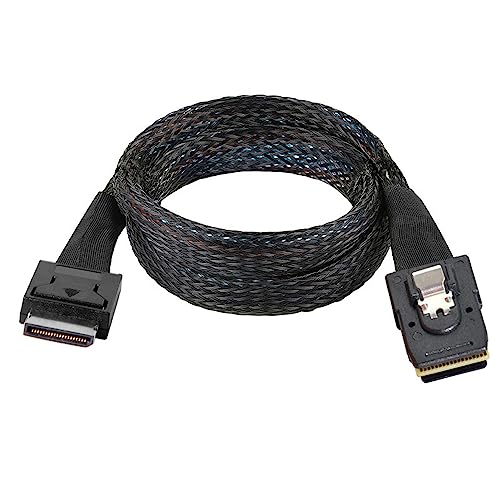NFHK Oculink PCIe PCI-Express SFF-8611 4i to SFF-8087 36Pin PCIE Slimline SSD Data Active Cable 50cm