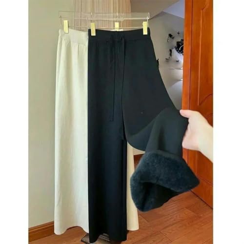 Pantalon simple tressé à jambe large coupe tailleur minimaliste - 2