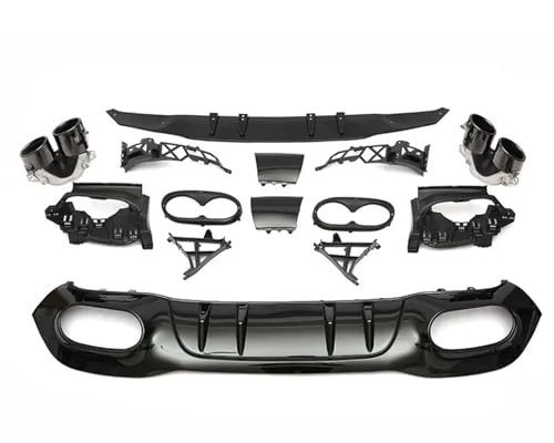 ���A �f�B�t���[�U�[ �ɓK������ A �N���X W177 2019-2023 ���A�f�B�t���[�U�[�r�C�ǃ��A�o���p�[���b�v�Ɣr�C AMG A45 A35(A45 Hatchback black)