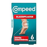 Compeed Blasenpflaster Medium - Hydrokolloid-Pflaster gegen Blasen an den Fersen, 6er Pack
