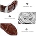 Imagen de MOKKHNB Winner 036 Reloj Mecánico de Esfera Redonda Hueca para Hombre