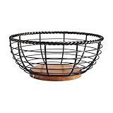 Gourmet Basics by Mikasa 5176766 Rope Centerpiece Fruit Storage Basket, 11