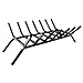 WBHome Fireplace Grate 24 inch - 7 Bar Fire Grates - Heavy Duty Solid Steel - for Indoor Chimney Hearth Outdoor Fireplace Kindling Tool Pit Wrought Iron Wood Stove Firewood Burning Rack Hold