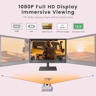 ZOSHING 17 Inch Smart TV,Small Television with HDMI Input,Built-in Digital Tuner/USB-Supports Wall-Mounted-for Bedroom,Kitchen,RV - Includes Remote Control(Black) (17INCH)
