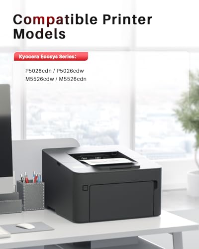 Toner noir TK5240 compatible Kyocera ECOSYS M5526cdn haute précision pour des textes nets pack 2 - 2