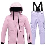 Doublure Chaude: La doublure intérieure de la combinaison de ski enfant est remplie de coton de haute qualité, sans odeur particulière, elle se réchauffe rapidement et n'a pas l'air gonflée à porter, de sorte que votre enfant n'a pas peur du froid en hiver.