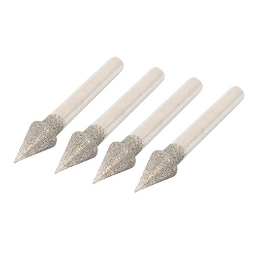 Aexit - Aexit 10mm Diamètre Effilé Tête Rotative Outil Poinçonnage Foret Meulage Pointe Montée 4 pcs 310F891