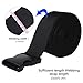 RETON 50MM 10 Yardas Negro Correa de Nylon Correas + 10 Piezas...