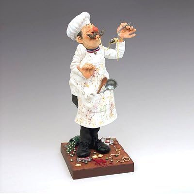 Guillermo ForchinoThe fo85500 Figure The Cook, Resin, Multicoloured, 35 x 15 x 41 cm