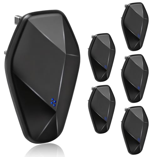 Ultrasonic Pest Repeller,Mouse Repeller Plug-In,Effective Control Of Indoor Mice, Cockroaches, Ants, Flies, Mosquitoes, And Rodents, Safe For Pets And Human (Black, 6pcs)