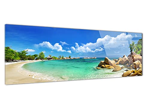 Tableau Seychelles DECLINA en verre acrylique mural contemporain