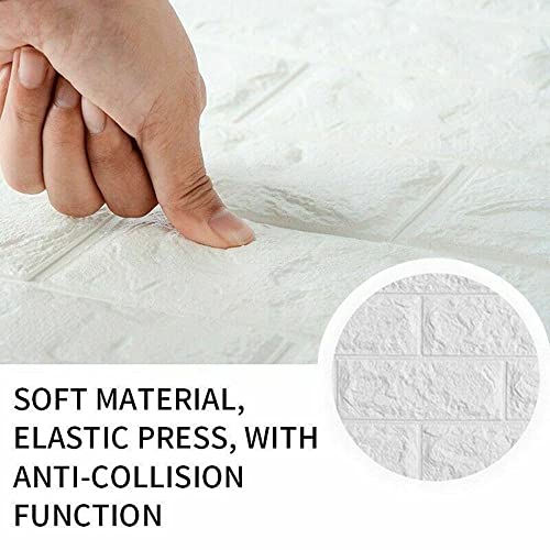 Okdeals AM8AM0F4W1US Self-Adhesive Wallpaper Diy Three-Dimensional Foam Panel Tile Brick Pattern 10Pcs 38*35Cm thumb #6